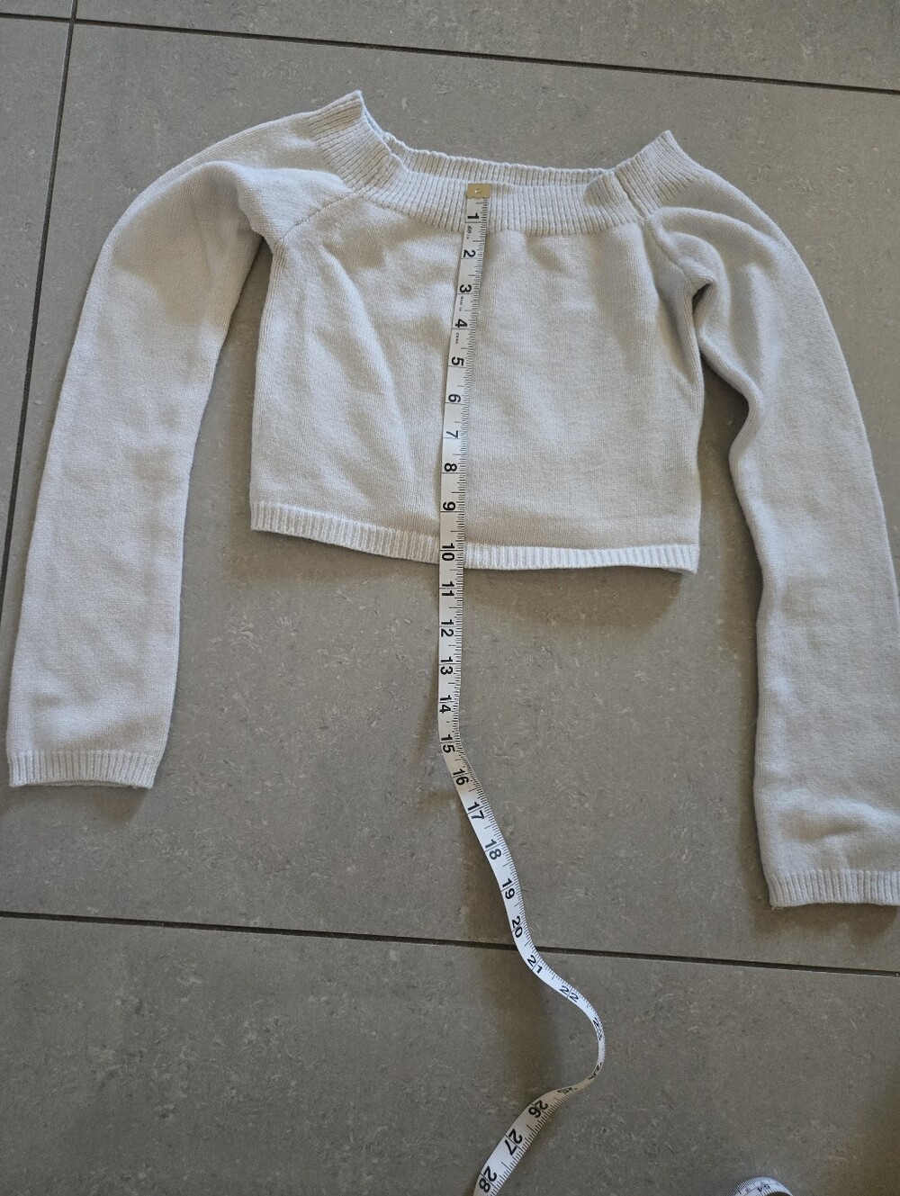 SHEIN Cream Knit Sweater